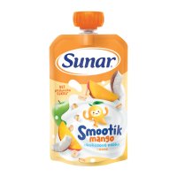 SUNAR Smootík dětská kapsička mango, kokosové mléko, ovesné vločky 12m+ 120 g SUNAR Smootík dětská kapsička mango, kokosové mléko, ovesné vločky 12m+ 120 g