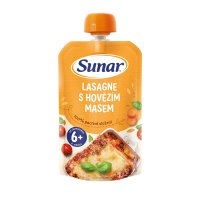 SUNAR příkrm lasagne s hovězím masem 6m+ 120 g SUNAR příkrm lasagne s hovězím masem 6m+ 120 g