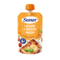 SUNAR příkrm lasagne s hovězím masem 6m+ 120 g