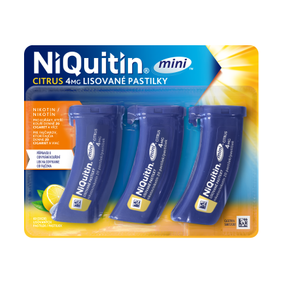 NIQUITIN Mini Citrus 4mg lisovaná pastilka 60 pastilek