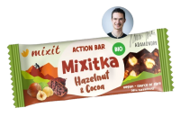 MIXIT Action BIO Mixitka Adama Ondry - Lískový oříšek a kakao 34 g MIXIT Action BIO Mixitka Adama Ondry - Lískový oříšek a kakao 34 g