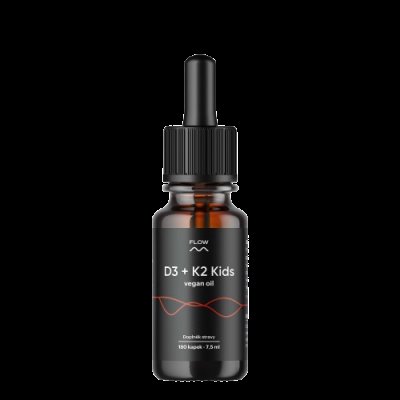 FLOW D3 + K2 Kids Vegan Oil 7.5 ml