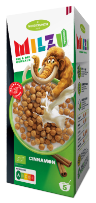 NORDCRUNCH Milzu BIO Cereální kuličky se skořicí 150 g