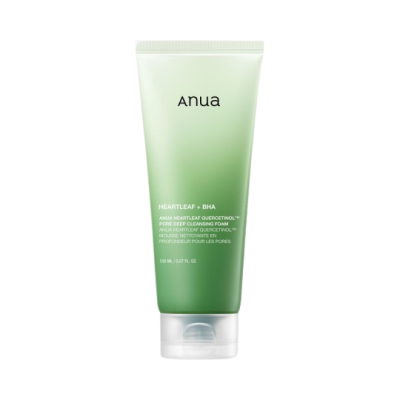 ANUA Heartleaf Quercetinol Pore Deep Cleansing Foam - Hloubkově čisticí pěna na obličej 150 ml