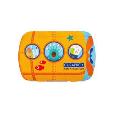 CURAPROX Travel set KIDS oranžový