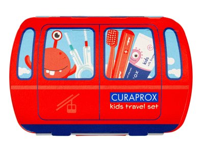 CURAPROX Travel set KIDS červený