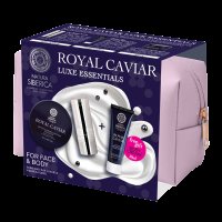 NATURA SIBERICA Royal Caviar, Luxusní set v kosmetické taštičce 3 ks