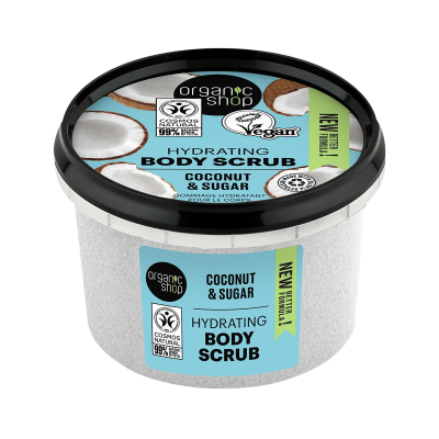 ORGANIC SHOP Hydratační tělový peeling - Kokos a cukr 250 ml ORGANIC SHOP Hydratační tělový peeling - Kokos a cukr 250 ml
