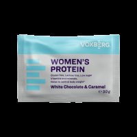 VOXBERG Women's Protein Bílá Čokoláda & Karamel 30 g VOXBERG Women's Protein Bílá Čokoláda & Karamel 30 g