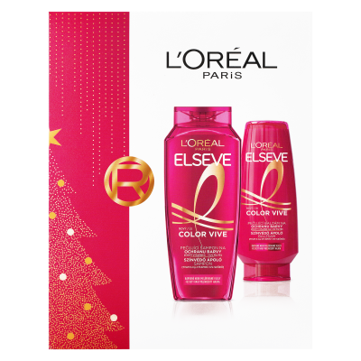 L'ORÉAL PARIS Elseve Color Vive set Vánoční balíček 2025 2 ks L'ORÉAL PARIS Elseve Color Vive set Vánoční balíček 2025 2 ks