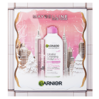 MAYBELLINE NEW YORK Sky High řasenka + Garnier micelární voda set Vánoční balíček 2025 2 ks