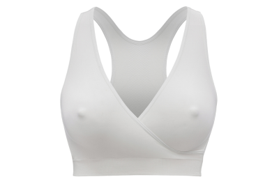 MEDELA Noční těhotenská a kojicí podprsenka Keep Cool™, bílá XXL
