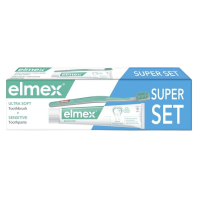 ELMEX Sensitive Zubní pasta a zubní kartáček Ultra Soft 75 ml
