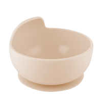 CANPOL BABIES Miska silikonová s přísavkou krémová 330 ml