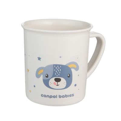 CANPOL BABIES Plastový hrníček CUTE ANIMALS - pejsek 170 ml