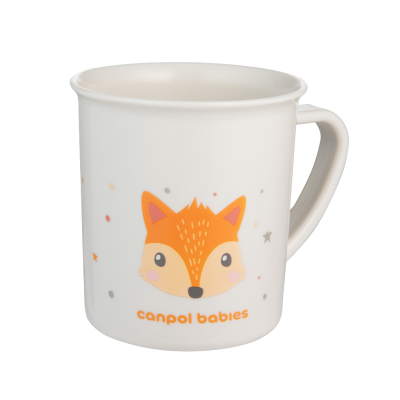 CANPOL BABIES Plastový hrníček CUTE ANIMALS - liška 170 ml