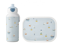 LITTLE DUTCH Svačinový set (láhev 400ml+box) Námořnický záliv