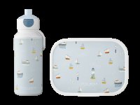 LITTLE DUTCH Svačinový set (láhev 400ml+box) Námořnický záliv