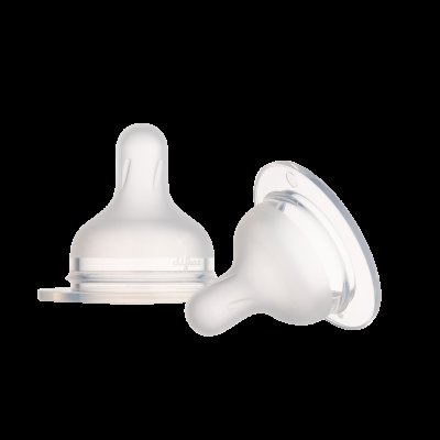 CANPOL BABIES Savička silikonová na lahev S-Shape mini 0m+, 2 ks