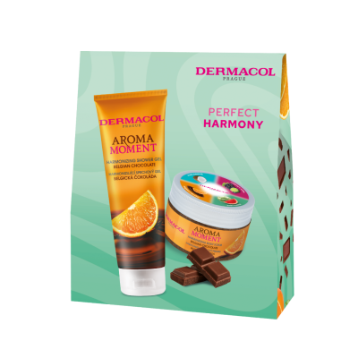 DERMACOL dárkový balíček Aroma moment Belgická čokoláda