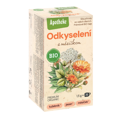 APOTHEKE BIO čaj Na odkyselení s měsíčkem 20 x 1.5 g