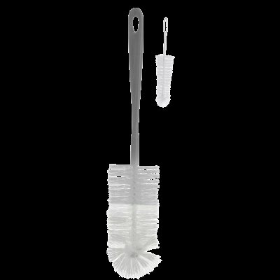 BABYONO Kartáče na láhve šedé 2 ks