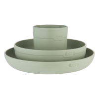 LOVI Sada nádobí s hrnečkem Pistachio 3 ks