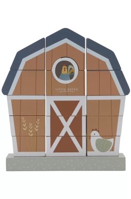 LITTLE DUTCH Stavebnice dřevěná Farma
