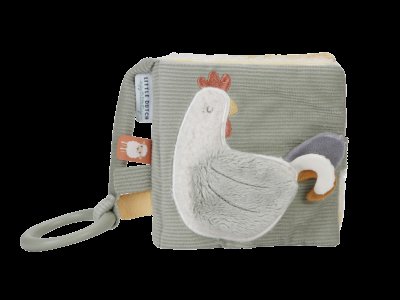 LITTLE DUTCH Knížka závěsná textilní s aktivitami stodola Farma