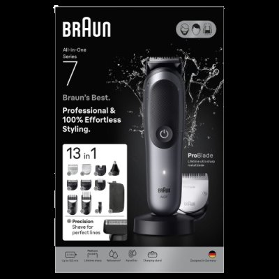 BRAUN Sada pro péči o tělo All-in-One Series 7, AIO7560, šedá