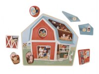 LITTLE DUTCH Puzzle vkládací dřevěné Farma