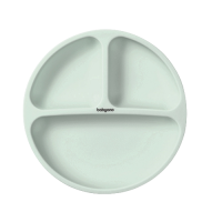BABY ONO Talíř silikonový s přísavkou - sage 6m+