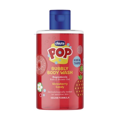 CHICCO Gel sprchový Pop Strawberry candy 300 ml CHICCO Gel sprchový Pop Strawberry candy 300 ml