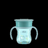 CHICCO Hrneček 360 Perfect X s držadly teal, 12m+ 200 ml CHICCO Hrneček 360 Perfect X s držadly teal, 12m+ 200 ml