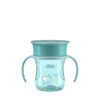 CHICCO Hrneček 360 Perfect X s držadly teal, 12m+ 200 ml