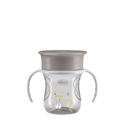 CHICCO Hrneček 360 Perfect X s držadly grey, 12m+ 200 ml