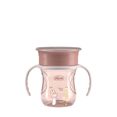 CHICCO Hrneček 360 Perfect X s držadly pink, 12m+ 200 ml