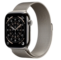 APPLE Watch 11 GPS + Cellular 46mm Natural Titanium Case with Natural Milanese Loop - M/L