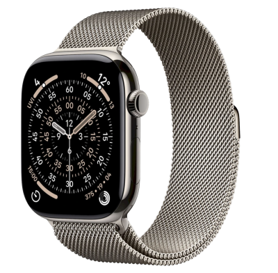 APPLE Watch 11 GPS + Cellular 46mm Natural Titanium Case with Natural Milanese Loop - M/L