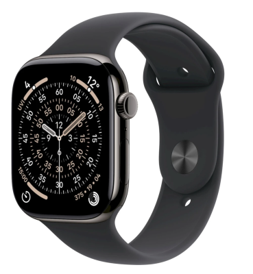 APPLE Watch 11 GPS + Cellular 46mm Slate Titanium Case with Black Sport Band - S/M APPLE Watch 11 GPS + Cellular 46mm Slate Titanium Case with Black Sport Band - S/M
