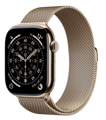 APPLE Watch 11 GPS + Cellular 46mm Gold Titanium Case with Gold Milanese Loop - M/L APPLE Watch 11 GPS + Cellular 46mm Gold Titanium Case with Gold Milanese Loop - M/L