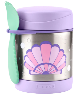SKIP HOP Spark Style Termoska na jídlo se lžičkou/vidličkou Mušle, 3r+ 325 ml