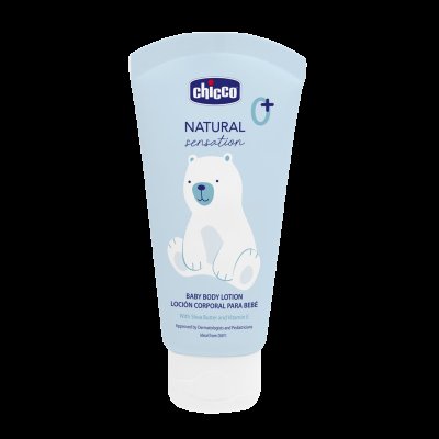 CHICCO Mléko tělové Natural Sensation s bambuckým máslem a vitaminem E, 0m+ 150 ml CHICCO Mléko tělové Natural Sensation s bambuckým máslem a vitaminem E, 0m+ 150 ml