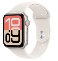 APPLE Watch SE 3 GPS 40mm Hliníkové pouzdro Starlight se sportovním řemínkem Starlight - M/L