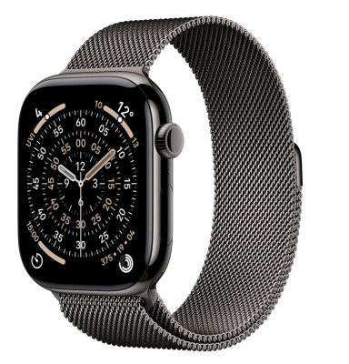 APPLE Watch 11 GPS + Cellular 42mm břidlicově šedý titan - břidlicově šedý milánský tah APPLE Watch 11 GPS + Cellular 42mm břidlicově šedý titan - břidlicově šedý milánský tah
