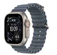 APPLE Watch Ultra 3 GPS + Cellular 49mm přírodní titan - ocelově modrý oceánský řemínek