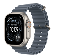 APPLE Watch Ultra 3 GPS + Cellular 49mm přírodní titan - ocelově modrý oceánský řemínek