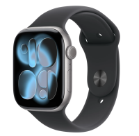 APPLE Watch 11 GPS 42mm vesmírně šedý hliník - černý sportovní řemínek - S/M APPLE Watch 11 GPS 42mm vesmírně šedý hliník - černý sportovní řemínek - S/M