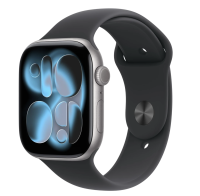 APPLE Watch 11 GPS 42mm vesmírně šedý hliník - černý sportovní řemínek - S/M