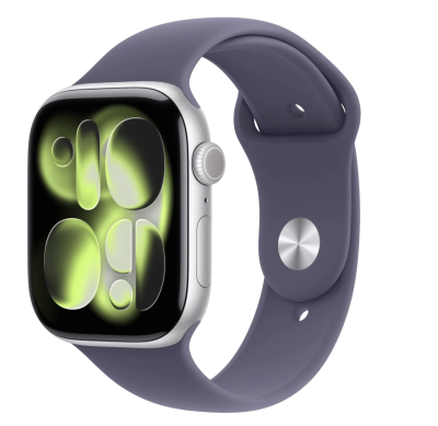 APPLE Watch 11 GPS 42mm Silver Aluminium Case with Purple Fog Sport Band - M/L